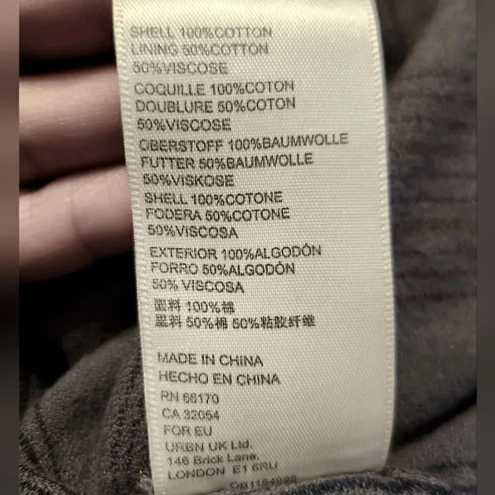 Free People Remi Cord Shirt Jacket Dolman Sleeve Gray Size M - Picture 10 of 10